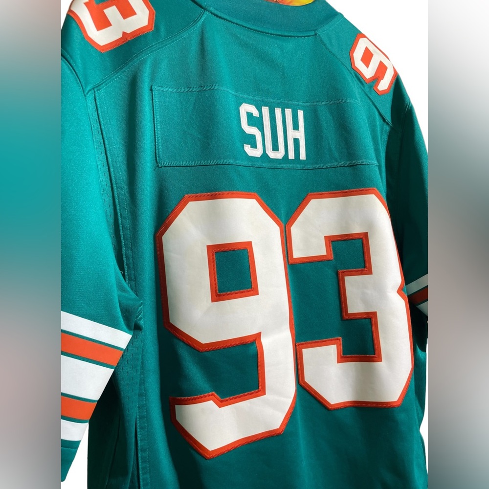 Miami Dolphins XL Stitched Jersey #93 SUH Nike NFL On Field - Picture 1 of 15